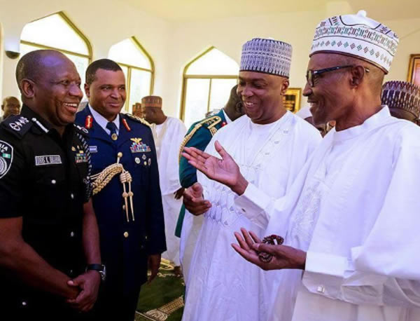 Buhari, Saraki, IGP, Ibrahim Idris