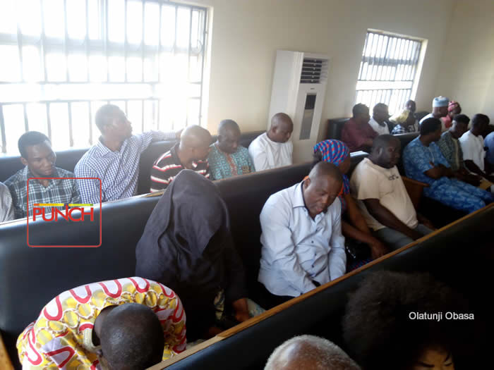 PHOTOS: EFCC arraigns suspected payroll fraudsters in Abuja